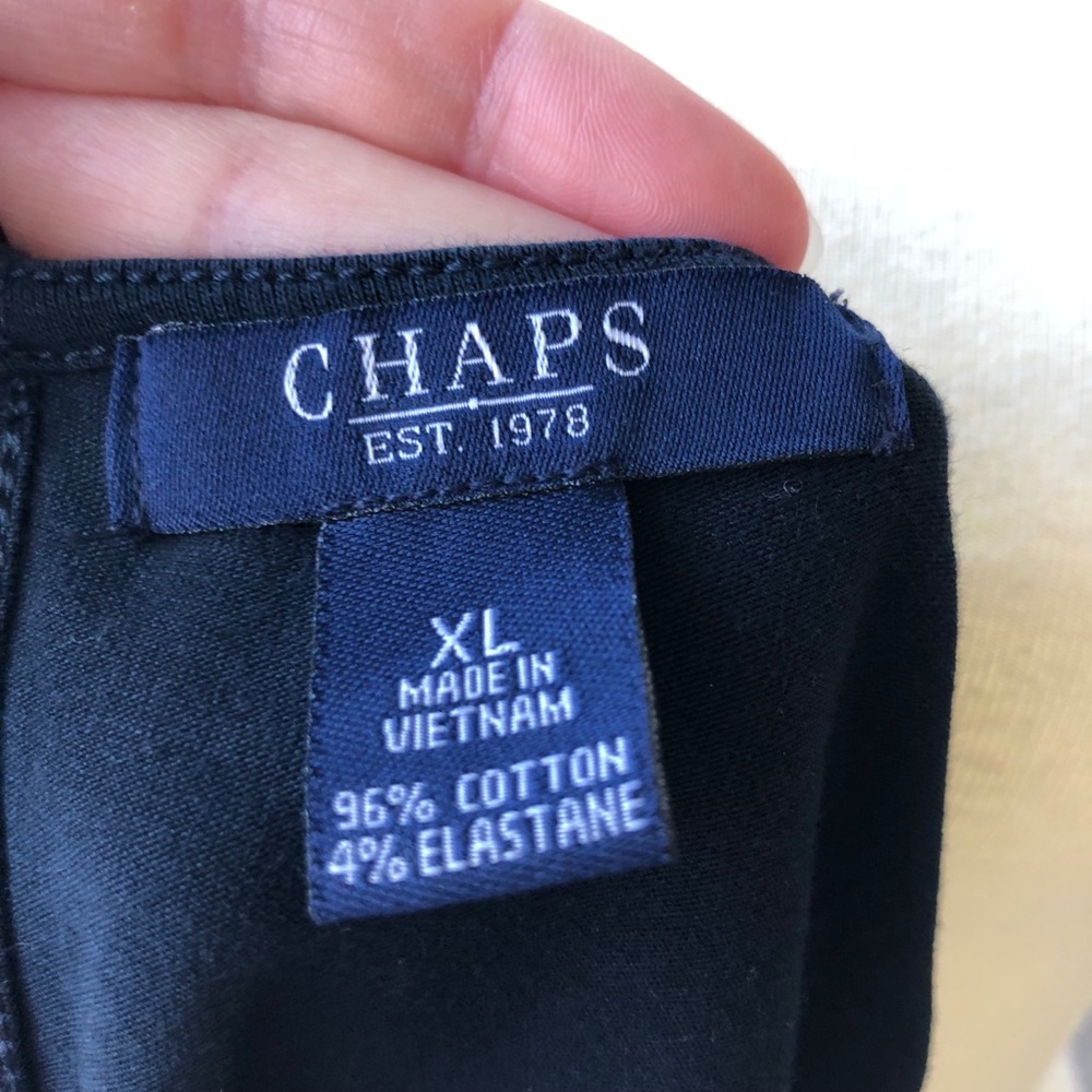 Chaps Color Block Tank Top, XL - Picture 2 of 3